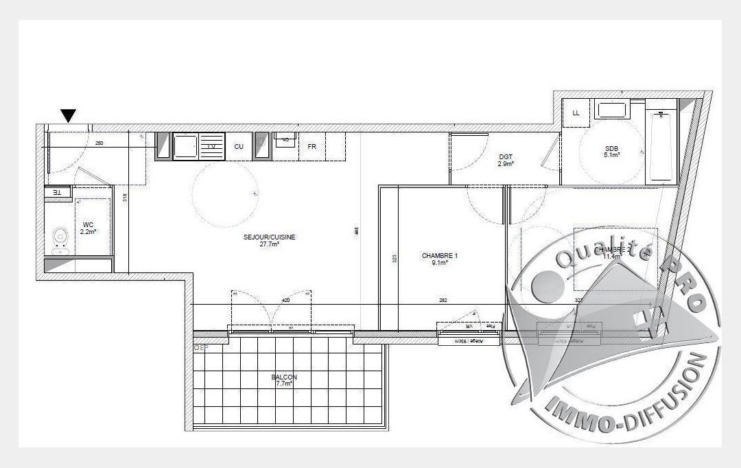 Annonces VAL DE SAONE : Apartment | ECULLY (69130) | 58 m2 | 314 000 € 